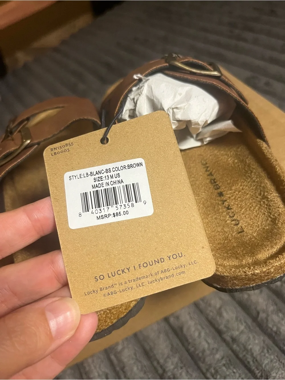 Lucky Brand men’s slide